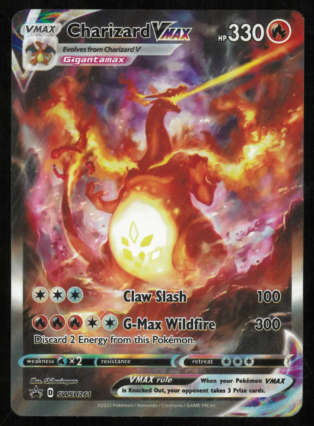 2022 Pokemon Sword & Shield Promo Charizard VMAX SWSH261 
