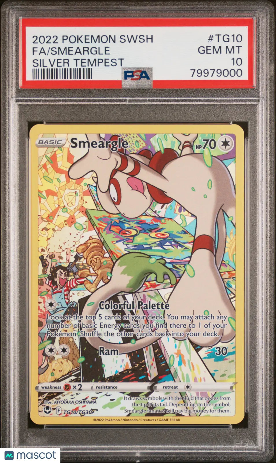 2022 Pokemon Sword & Shield Silver Tempest Smeargle Silver Tempest  PSA 10 #TG10 