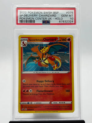 2022 Pokemon Swsh Promo Special Delivery Charizard Pokemon Center 075 PSA 10 