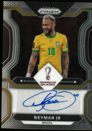 2022 Prizm FIFA World Cup QATAR 2022 Neymar Auto Brasil 
