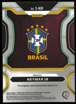 2022 Prizm FIFA World Cup QATAR 2022 Neymar Auto Brasil 