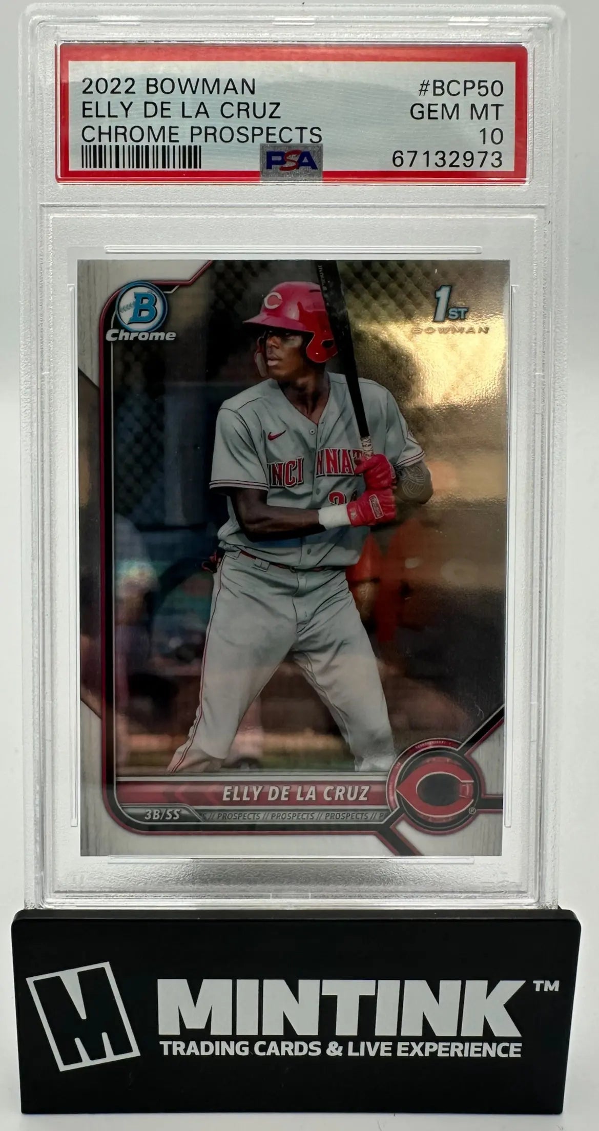 2022 Topps Bowman Chrome Prospects Elly De La Cruz PSA 10 
