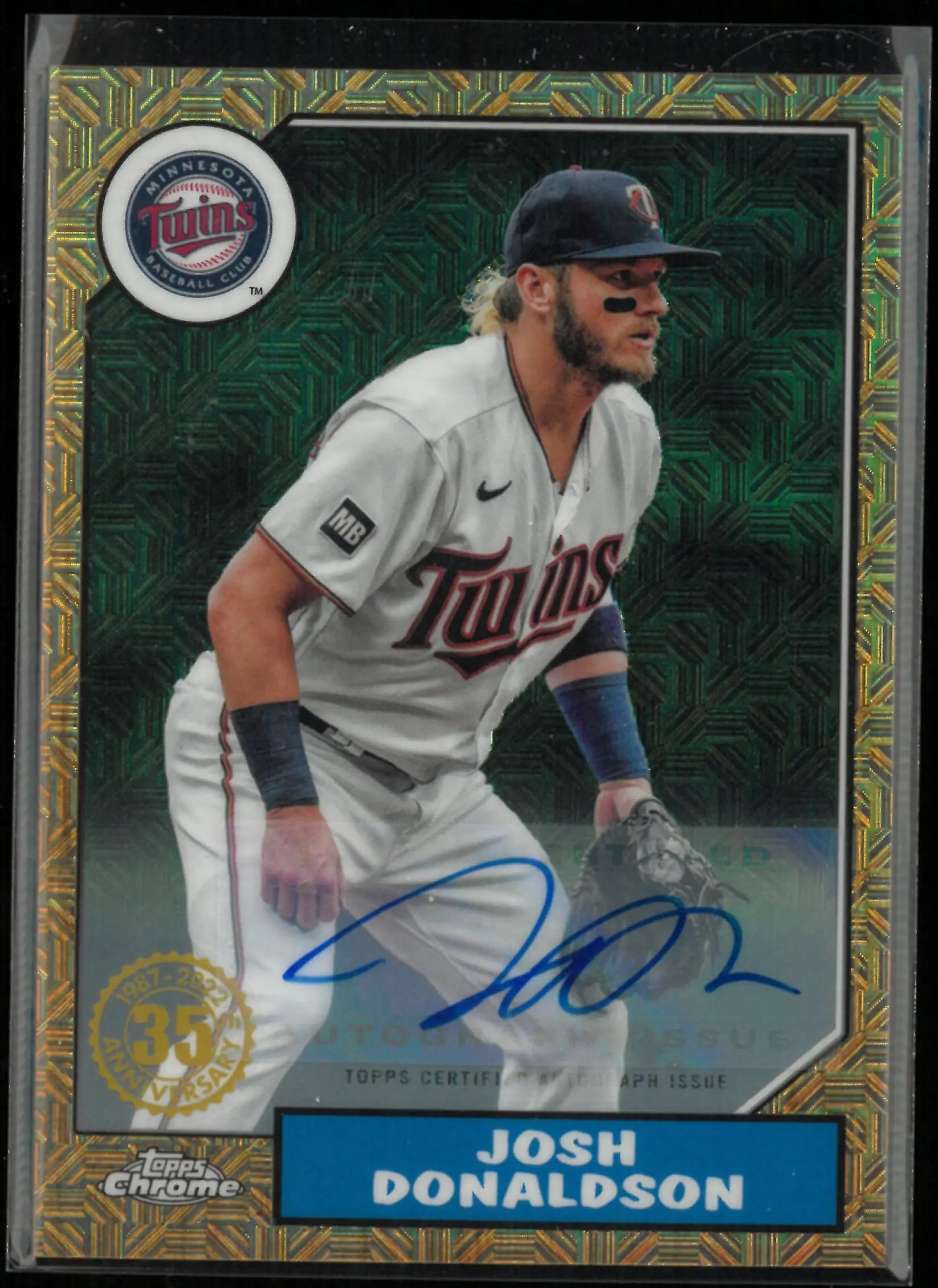 2022 Topps Chrome Josh Donaldson Autograph 35th Anniversary Mojo 