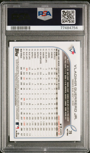 2022 Topps Chrome Logofractor Edition Vladimir Guerrero JR. #79 PSA 10 
