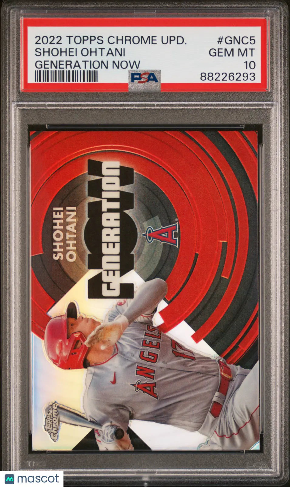 2022 Topps Chrome Update Generation Now Shohei Ohtani #GNC5 PSA 10 