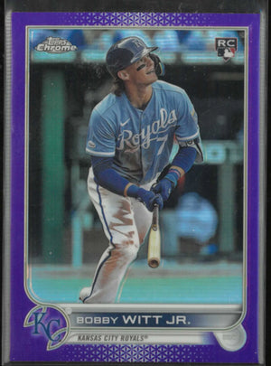 2022 Topps Chrome Update Rookie Bobby Witt Jr. Purple Refractor RC 
