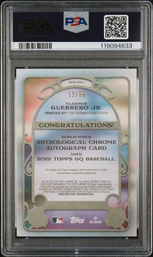 2022 Topps Gypsy Queen Astrological Auto Vladimir Guerrero JR. PSA 10 /99 