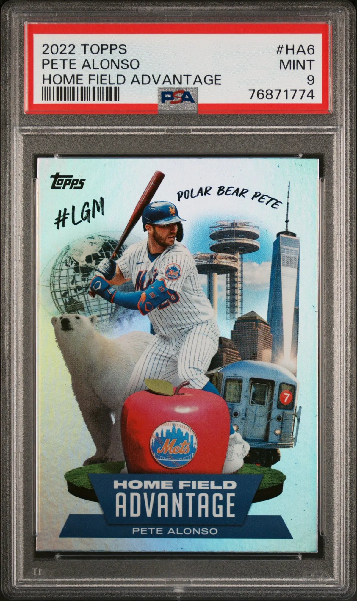 2022 Topps Home Field Advantage Pete Alonso PSA 9 