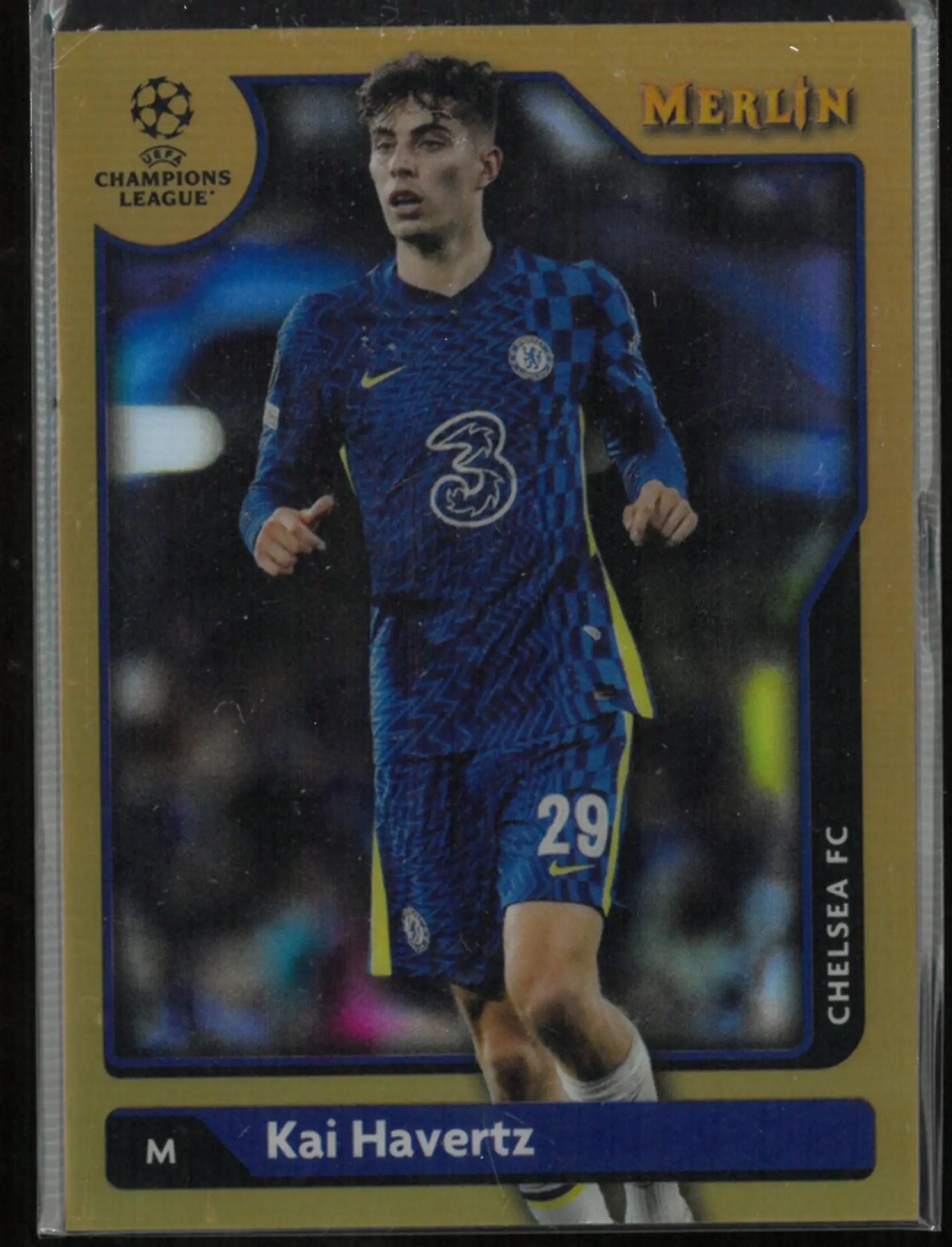 2022 Topps Merlin UEFA Champions League Kai Havertz Gold /50 