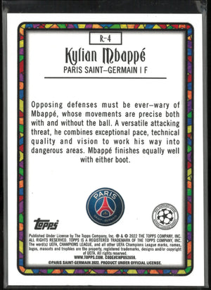 2022 Topps Merlin UEFA Champions League Renaissance Kylian Mbappe 