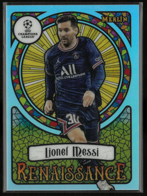 2022 Topps Merlin UEFA Champions League Renaissance Lionel Messi 