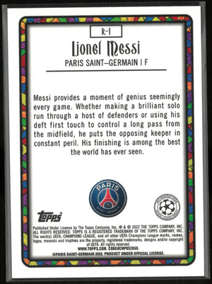 2022 Topps Merlin UEFA Champions League Renaissance Lionel Messi 