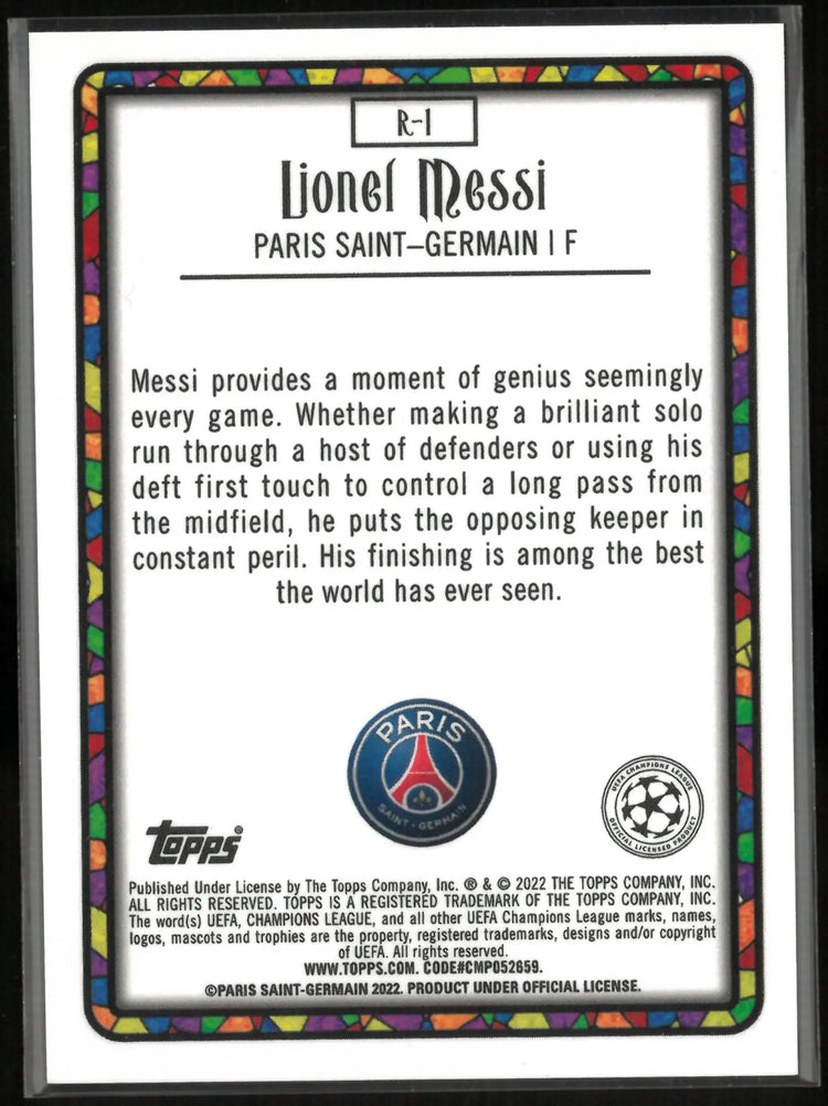 2022 Topps Merlin UEFA Champions League Renaissance Lionel Messi 