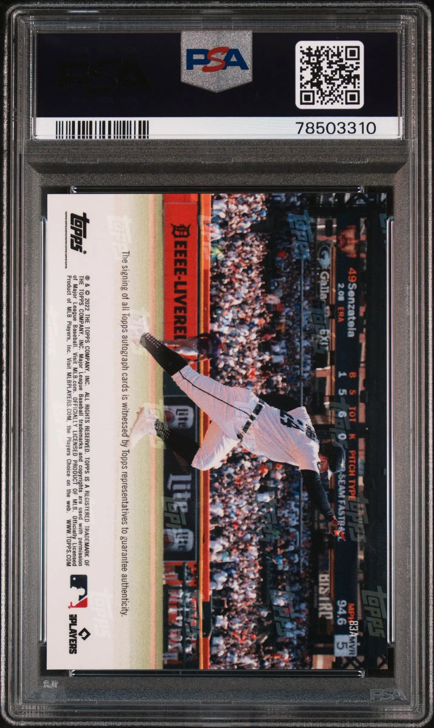 2022 Topps Now 3000th Hit Club Miguel Cabrera Autograph Auto /99 PSA 10 