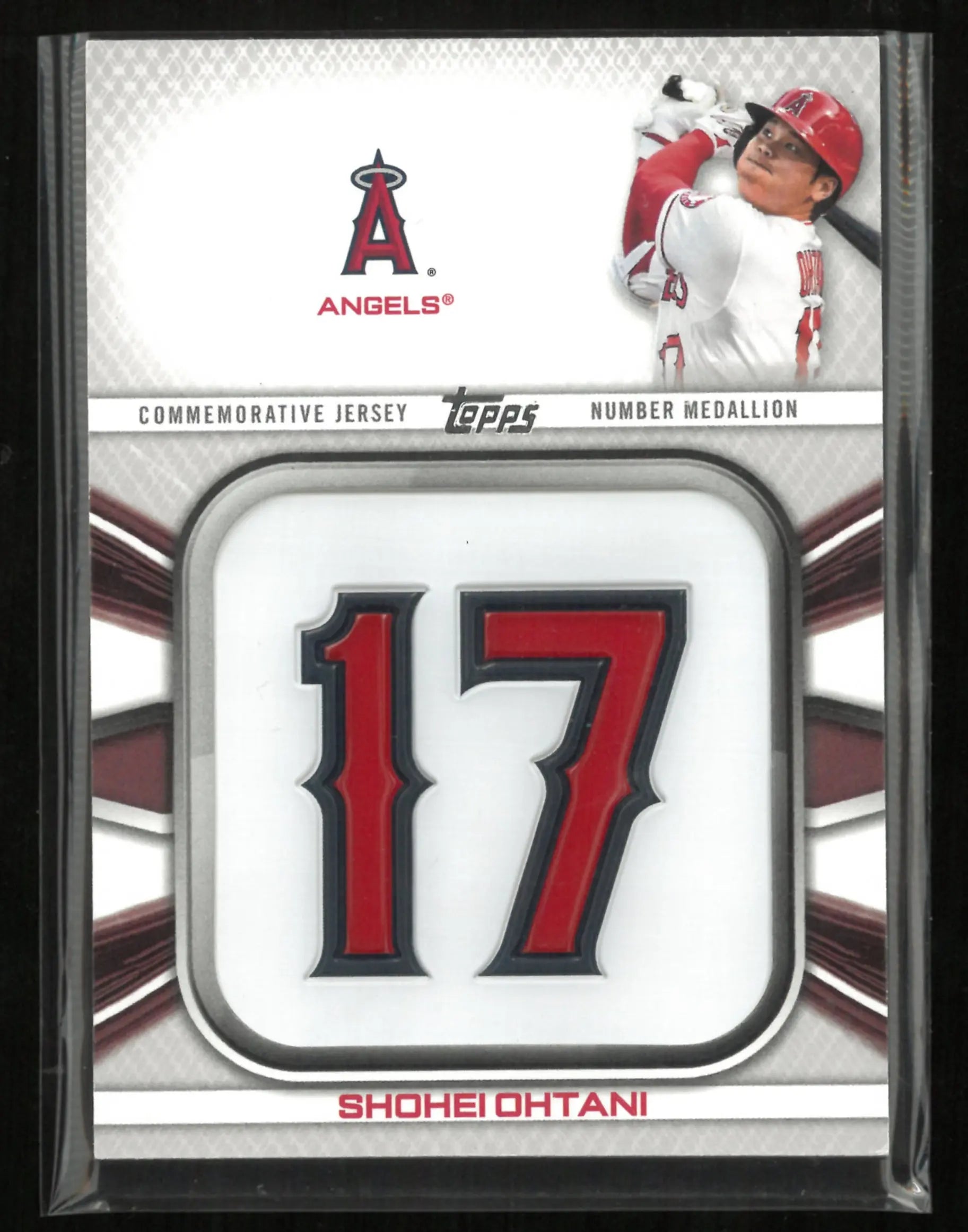 2022 Topps Player Jersey Number Medallion Card Shohei Ohtani 