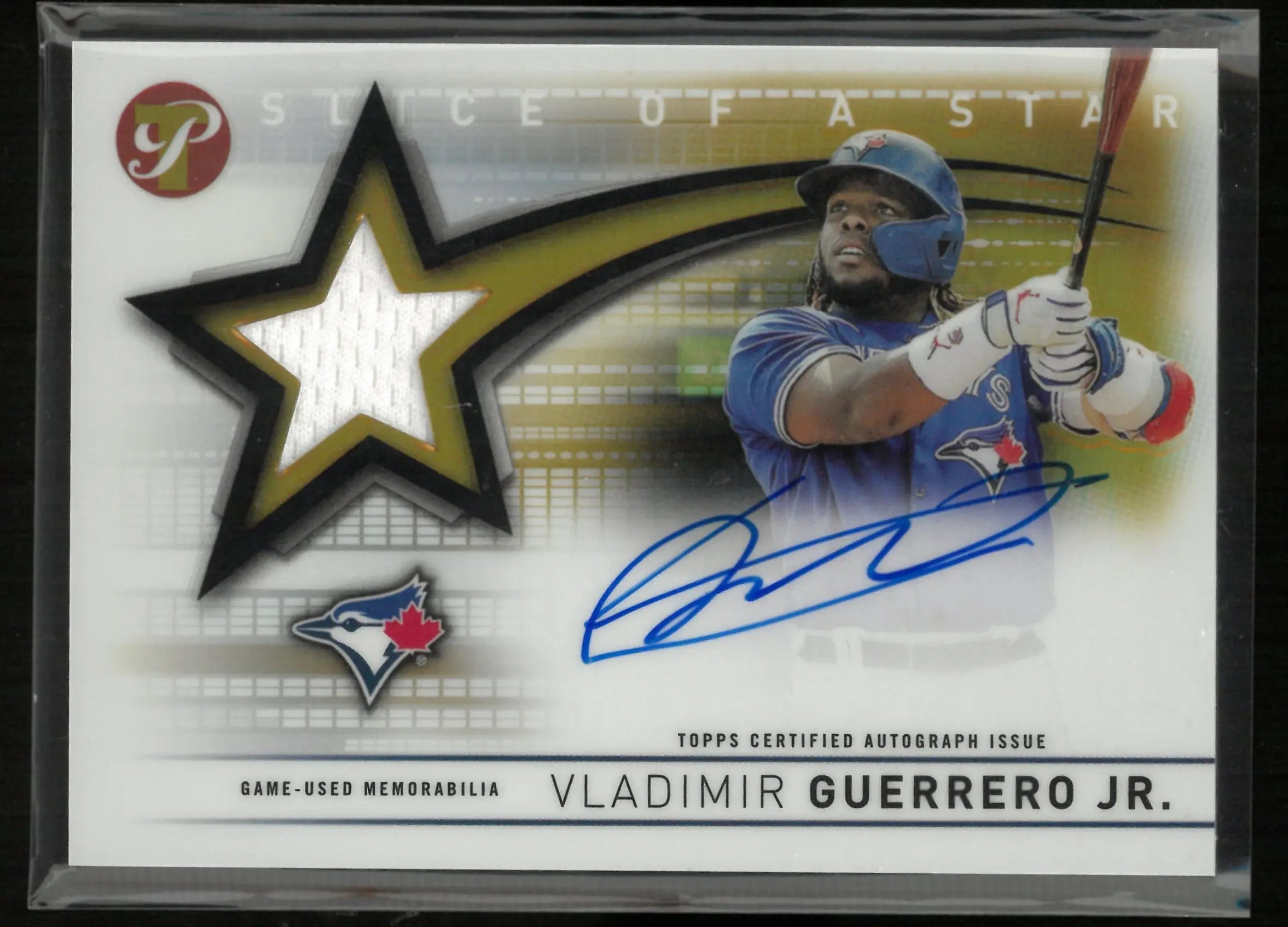 2022 Topps Pristine Slice of A Star Autograph Patch Vladimir Guerrero Jr /50 Auto 