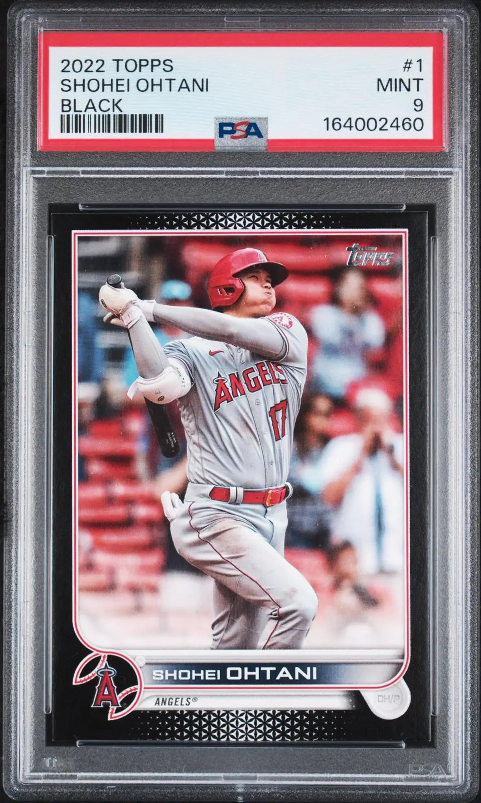 2022 Topps Series One Shohei Ohtani Black SSP /71 PSA 9 