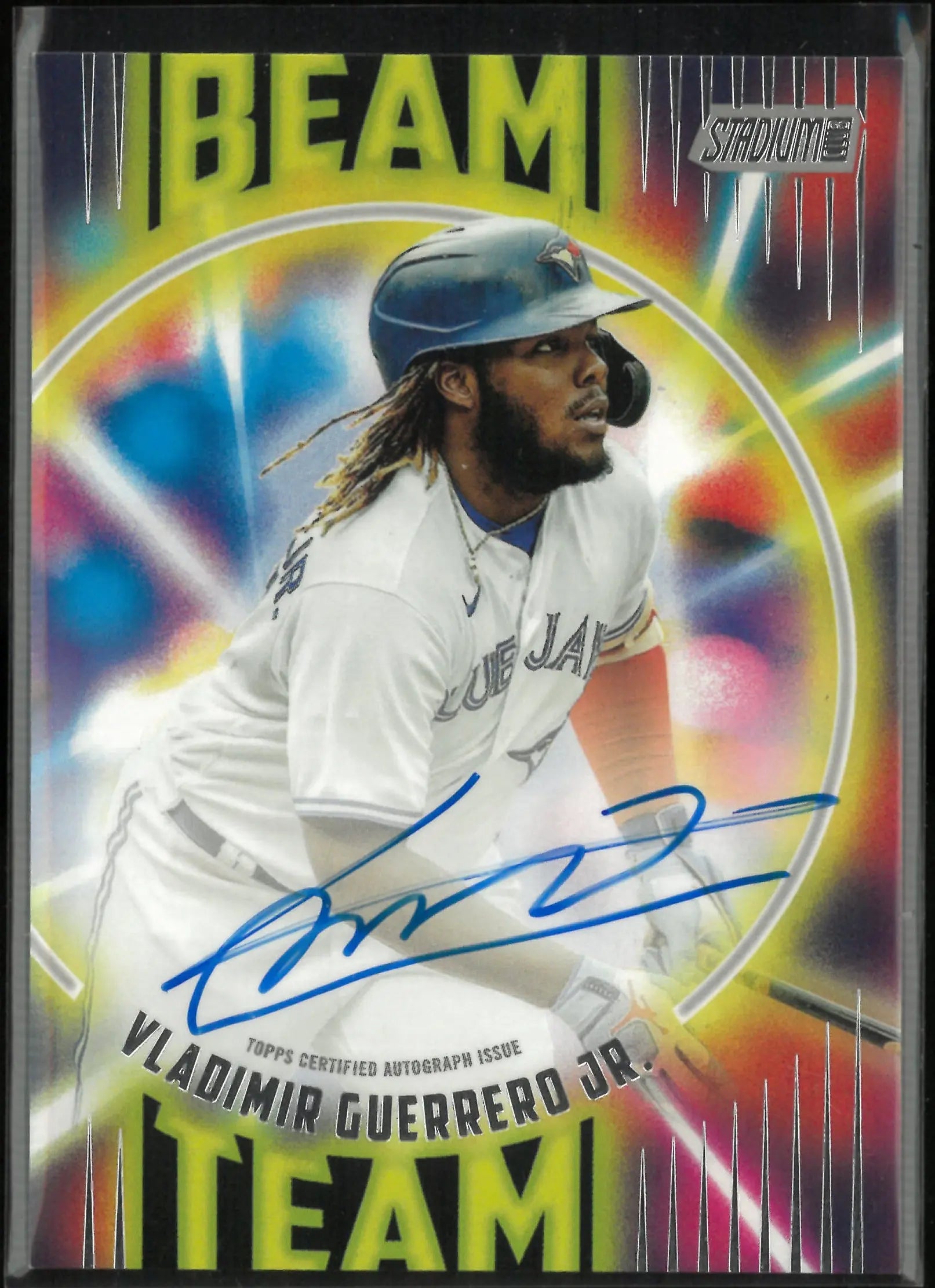 2022 Topps Stadium Club Beam Team Autograph Vladimir Guerrero Jr. Auto /25 