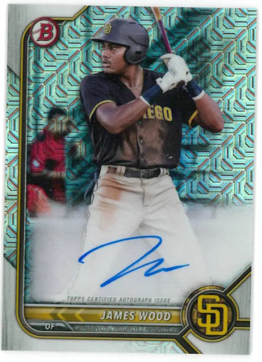 2022 Topsp Bowman Chrome Autograpgh James Wood Auto Mojo 