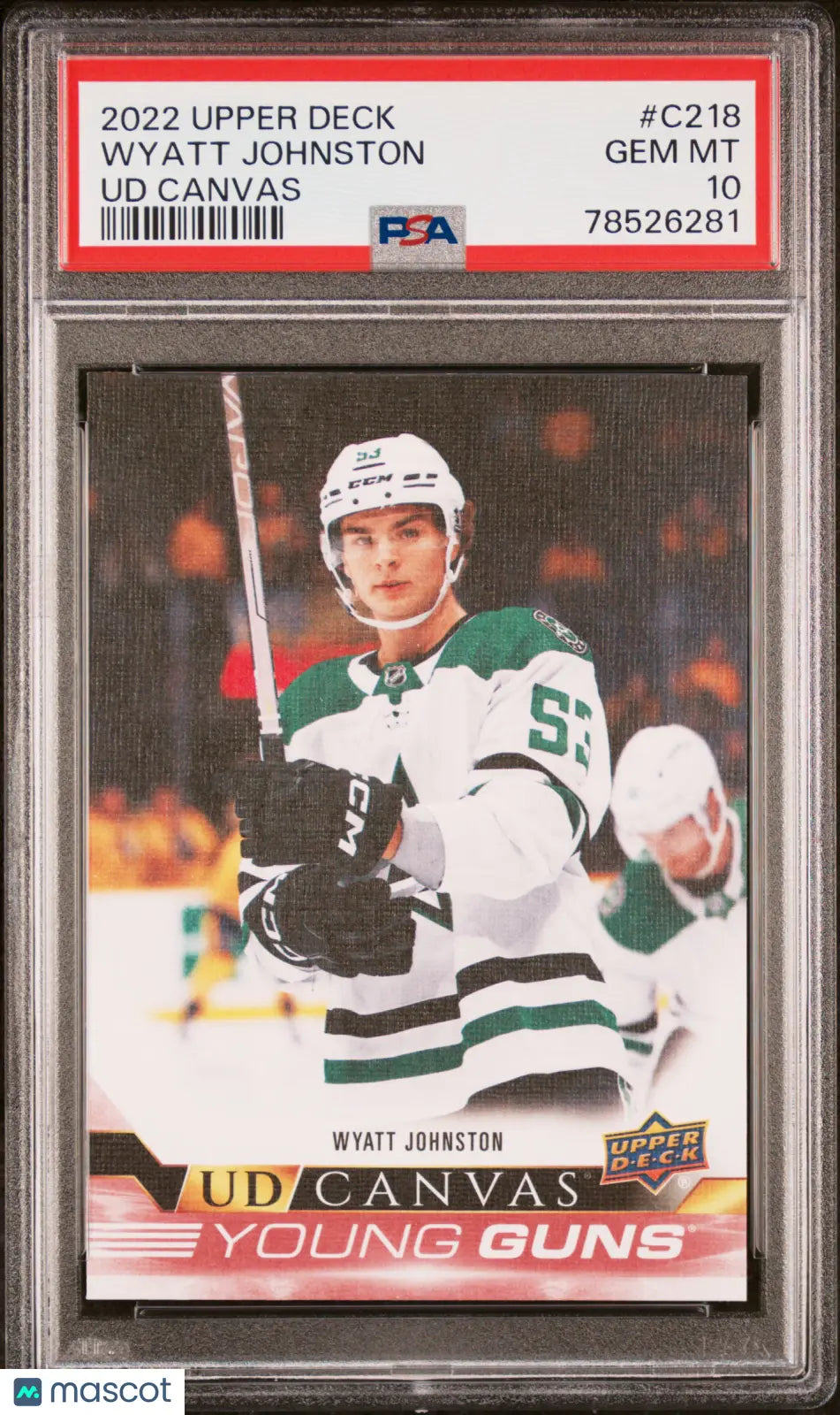 2022 Upper Deck Series 2 UD Canvas Wyatt Johnston #C218 PSA 10 