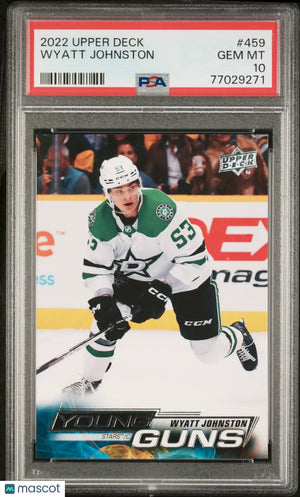 2022 Upper Deck Series 2 Young Guns Wyatt Johnston #459 PSA 10 