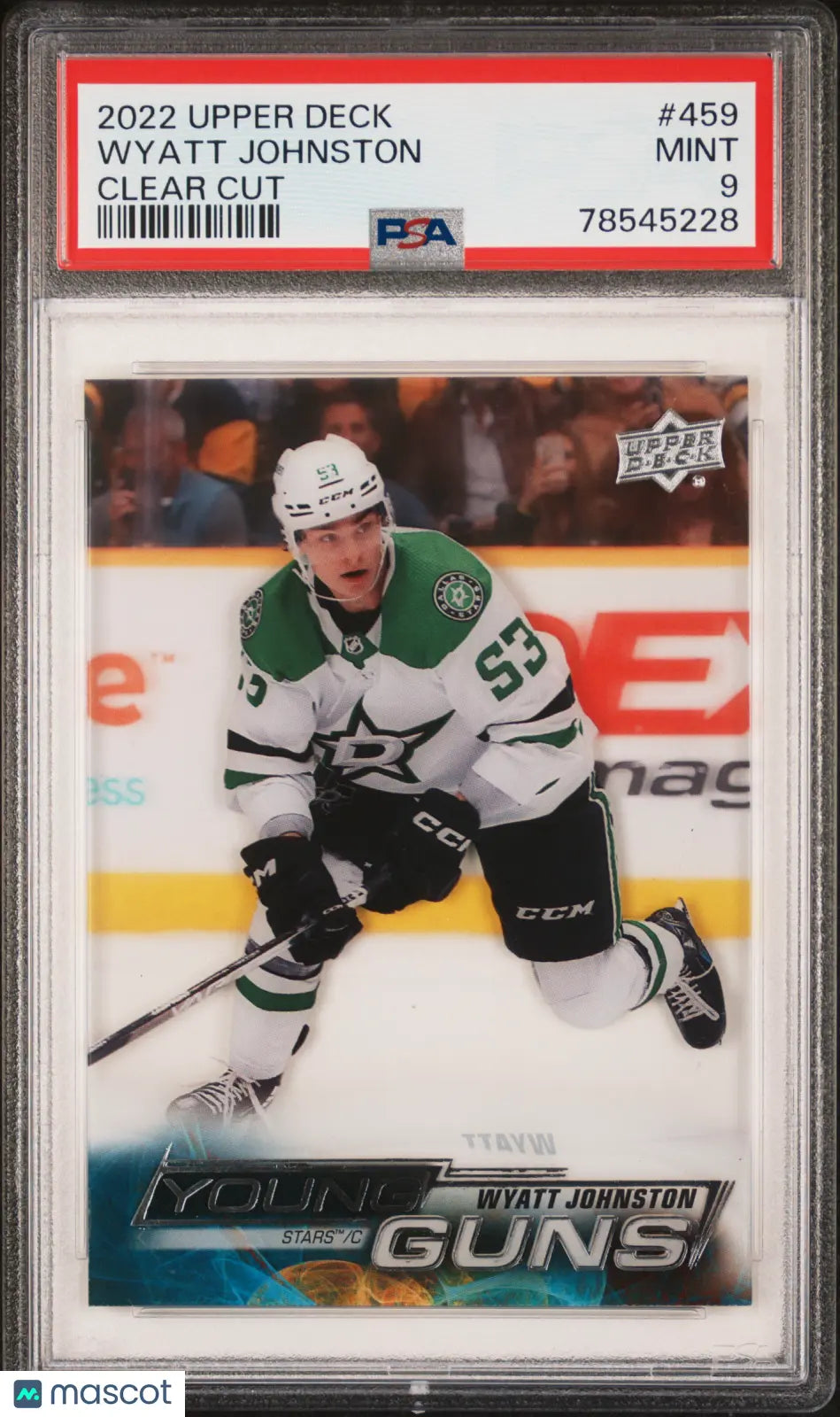 2022 Upper Deck Wyatt Johnston #459 Clear Cut PSA 9 