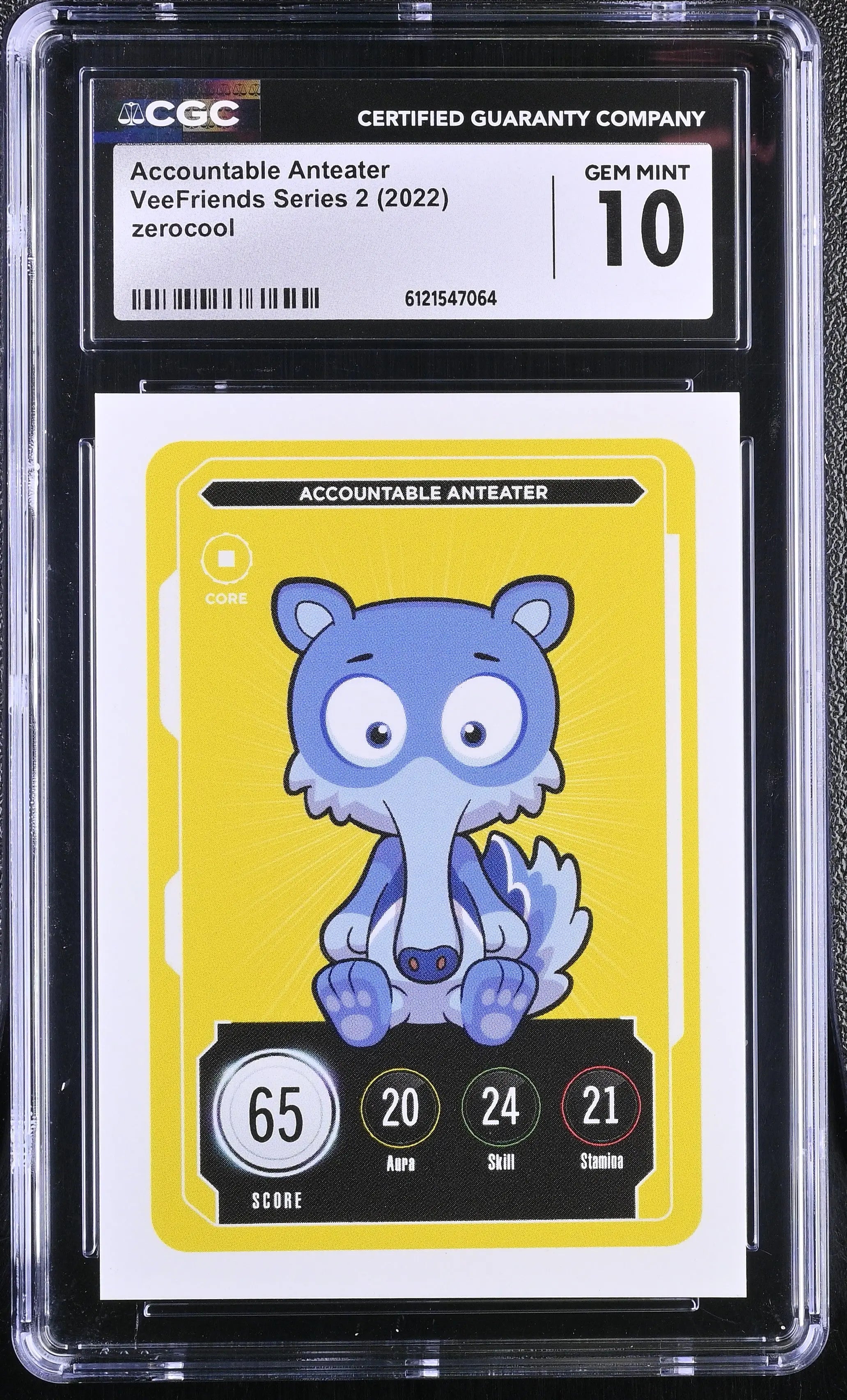 2022 Zerocool Veefriends Series 2 Accountable Anteater CGC 10 