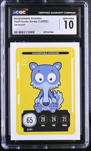 2022 Zerocool Veefriends Series 2 Accountable Anteater CGC 10 