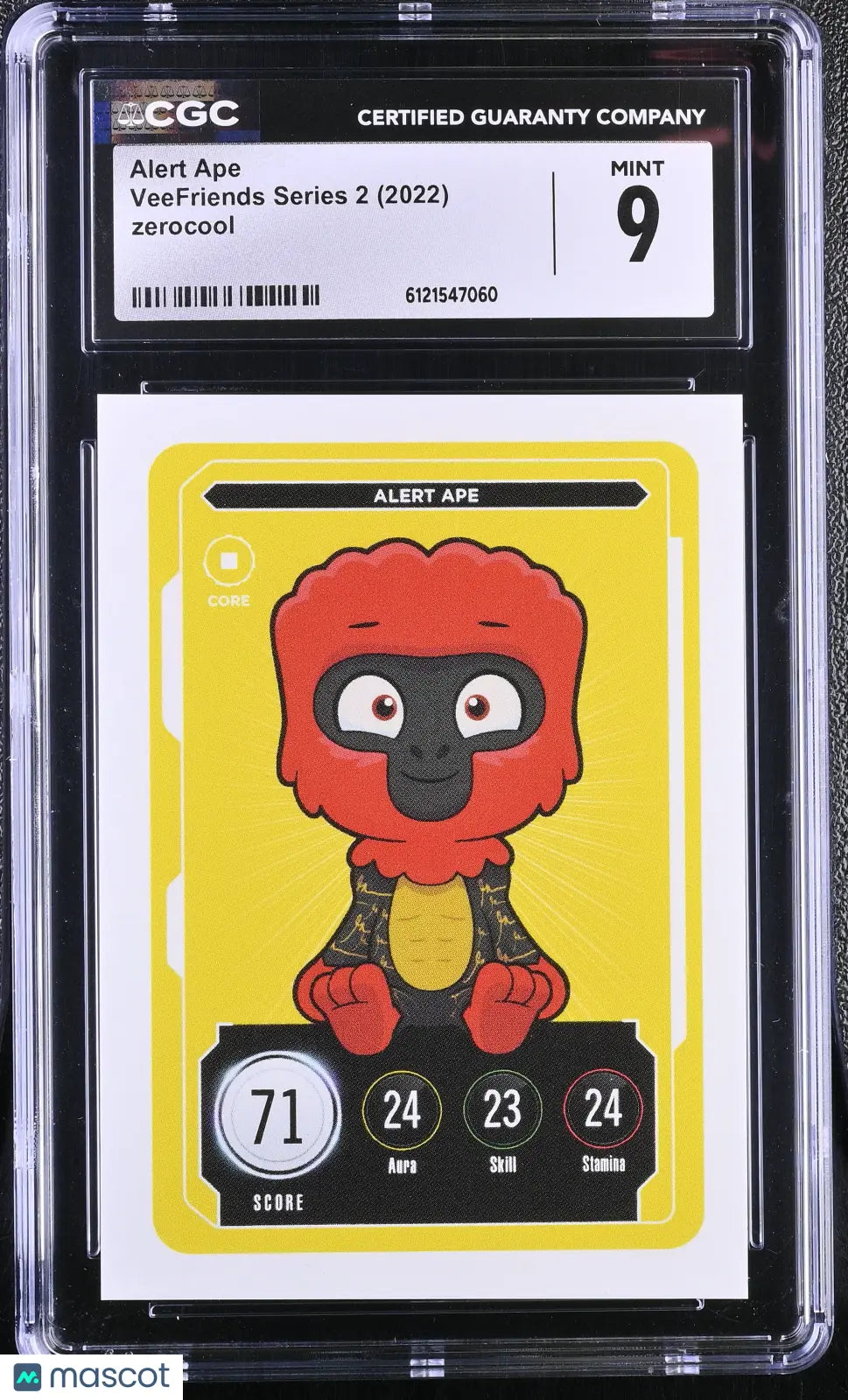 2022 Zerocool Veefriends Series 2 Alert Ape CGC 9 