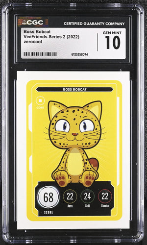 2022 Zerocool Veefriends Series 2 Boss Bobcat CGC 10 