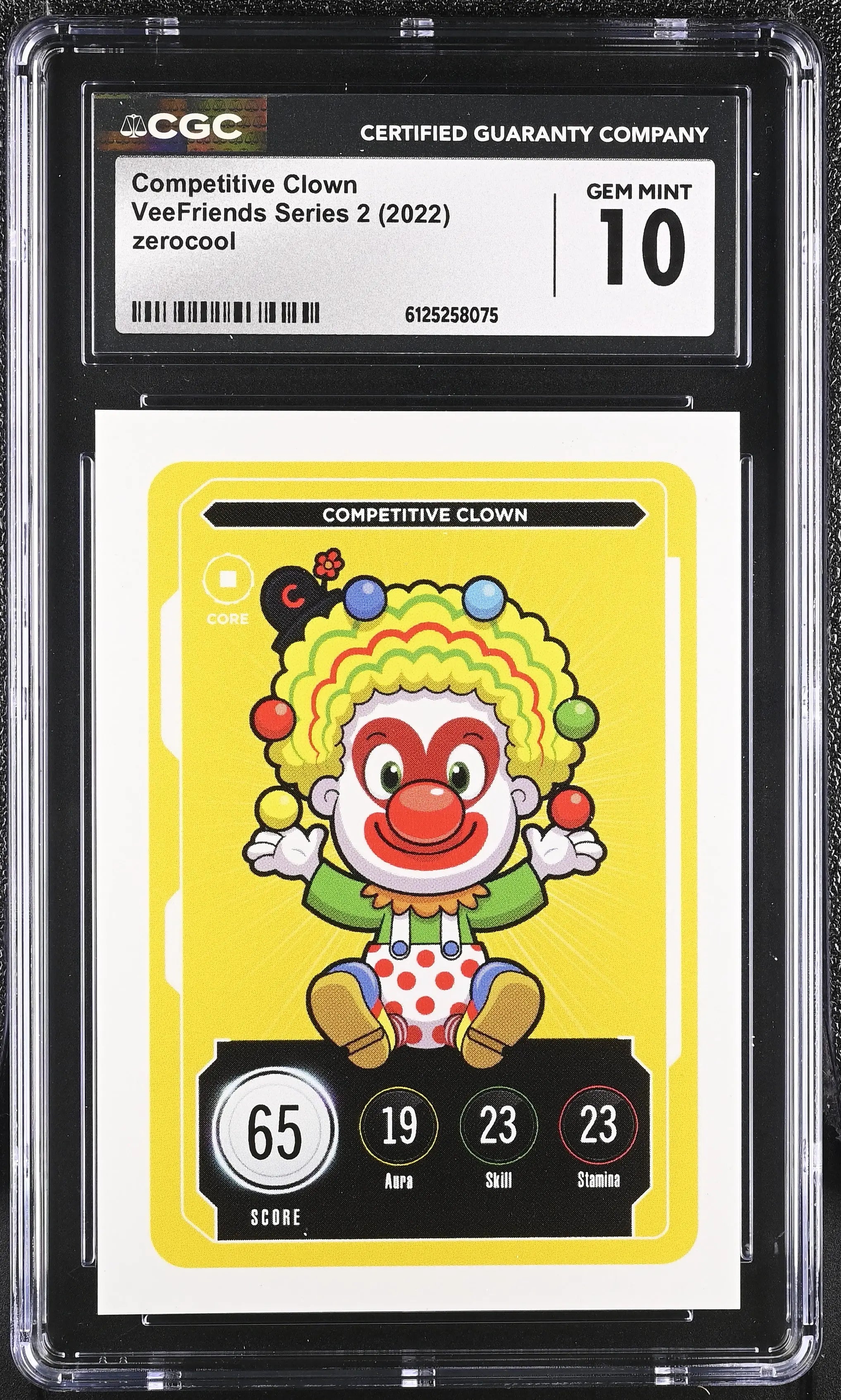 2022 Zerocool Veefriends Series 2 Competitive Clown CGC 10 