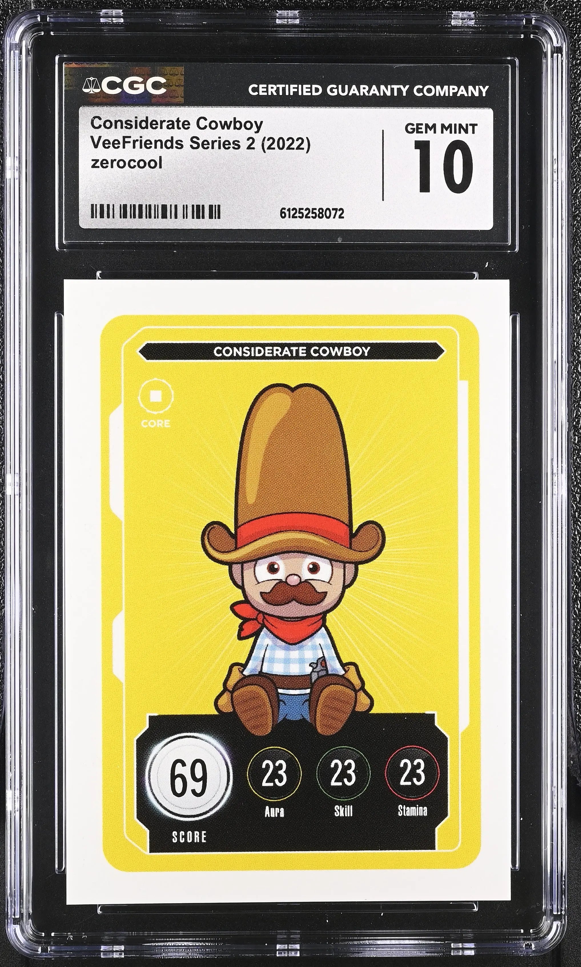 2022 Zerocool Veefriends Series 2 Considerate Cowboy CGC 10 