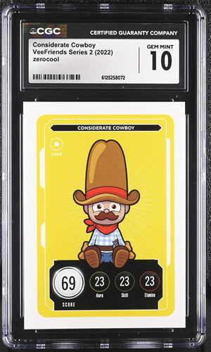 2022 Zerocool Veefriends Series 2 Considerate Cowboy CGC 10 
