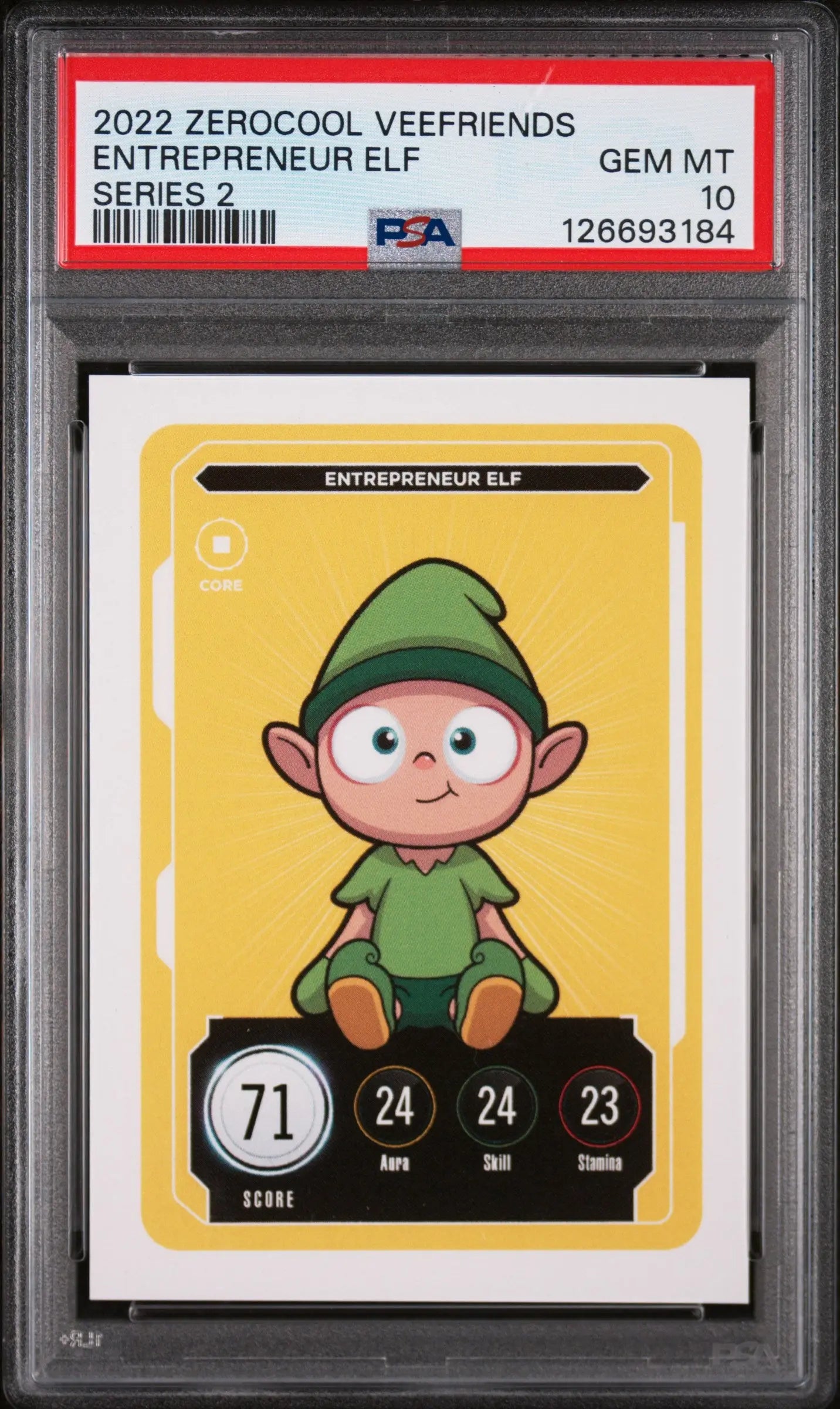 2022 Zerocool Veefriends Series 2 Entrepreneur Elf PSA 10 