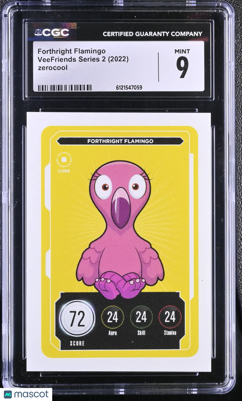 2022 Zerocool Veefriends Series 2 Forthright Flamingo CGC 9 