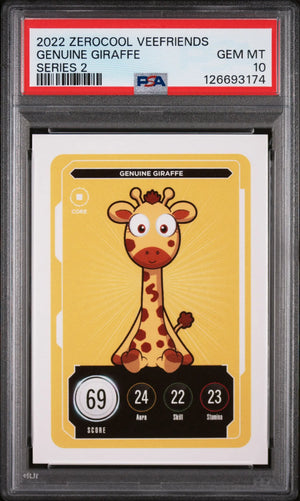2022 Zerocool Veefriends Series 2 Genuine Giraffe PSA 10 