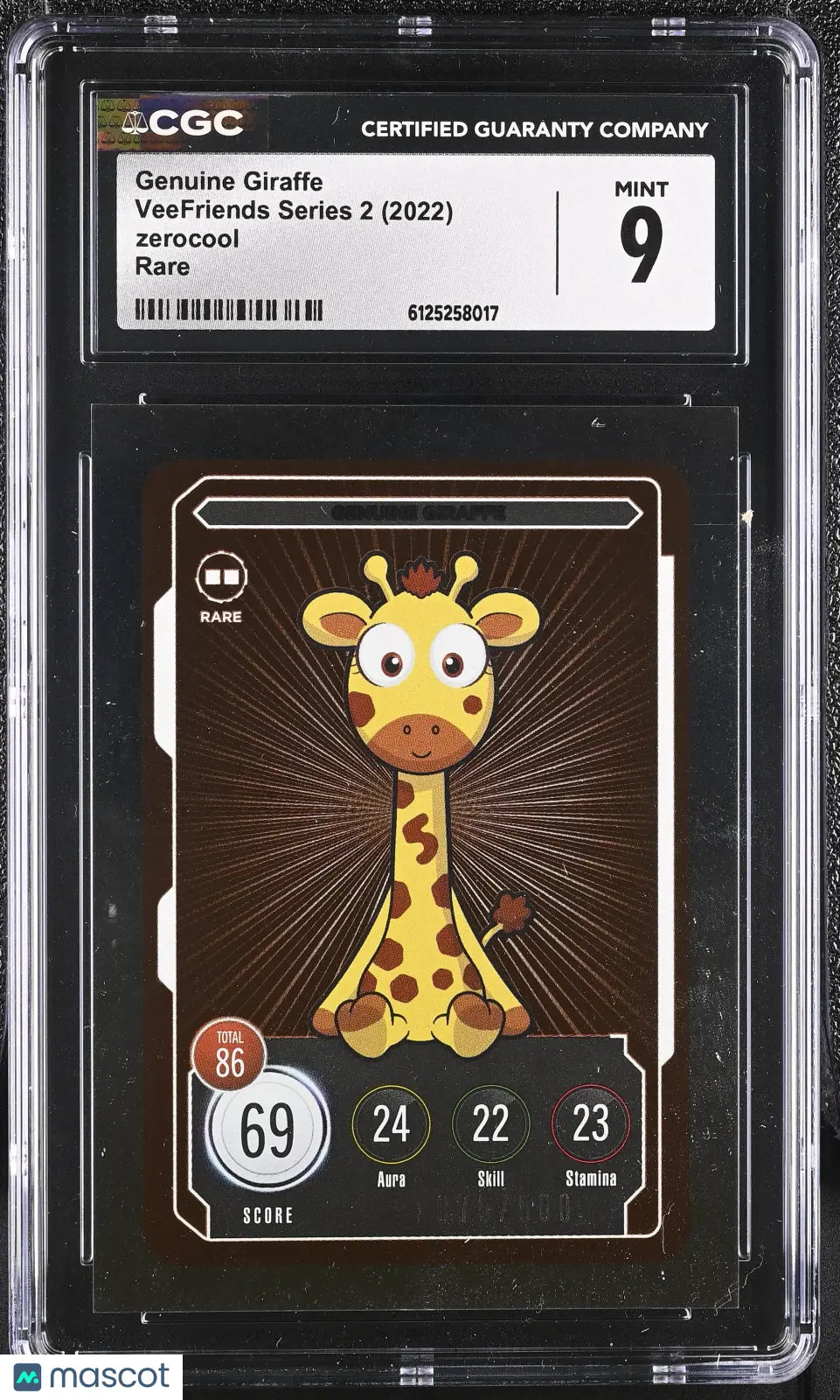 2022 Zerocool Veefriends Series 2 Genuine Giraffe Rare /500 CGC 9 