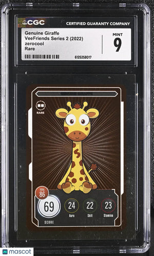 2022 Zerocool Veefriends Series 2 Genuine Giraffe Rare /500 CGC 9 