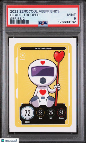 2022 Zerocool Veefriends Series 2 Heart-Trooper Series 2 PSA 9 