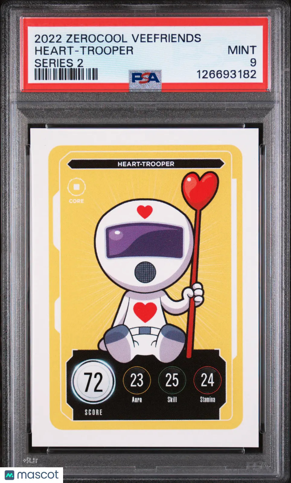 2022 Zerocool Veefriends Series 2 Heart-Trooper Series 2 PSA 9 