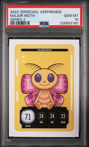 2022 Zerocool Veefriends Series 2 Major Moth PSA 10 