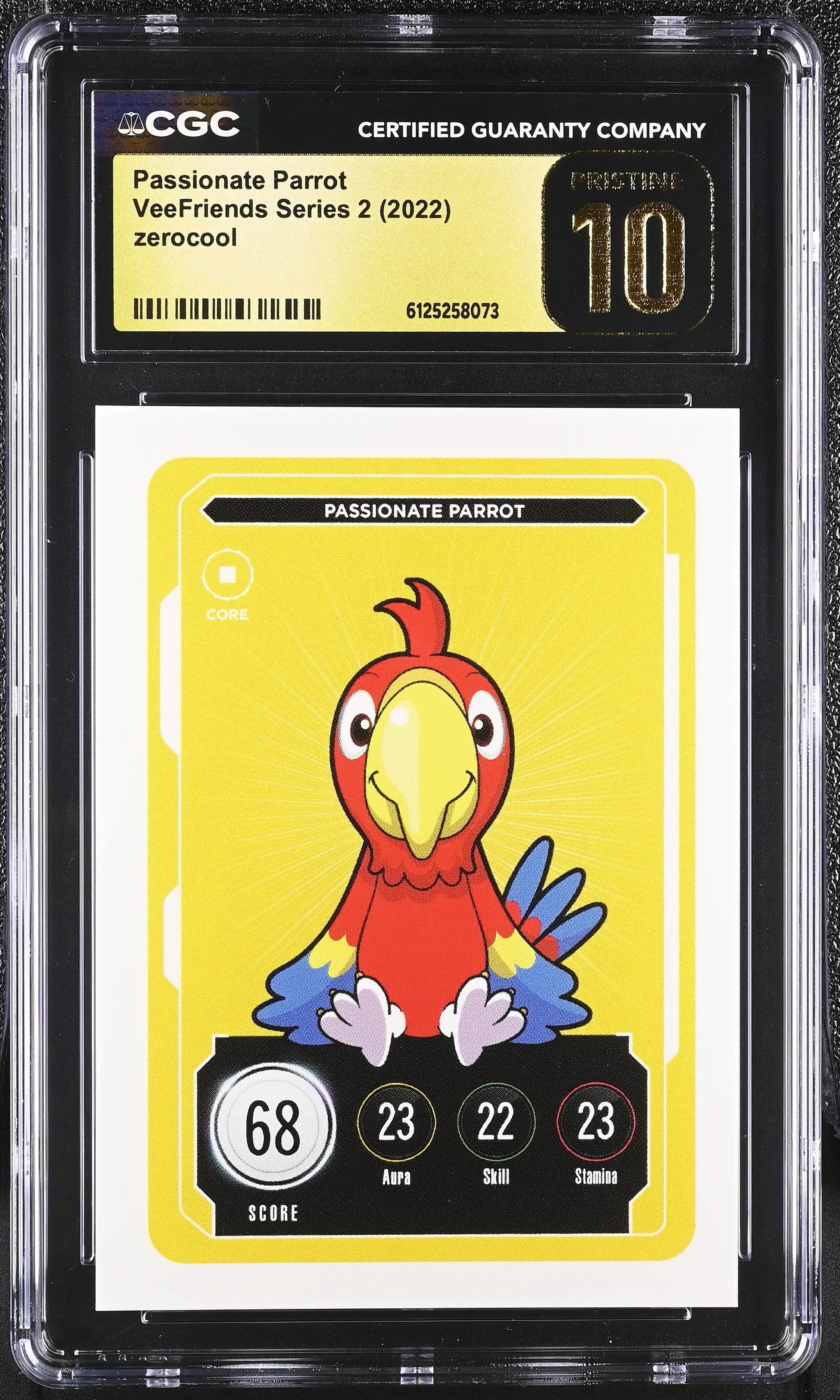2022 Zerocool Veefriends Series 2 Passionate Parrot CGC 10 