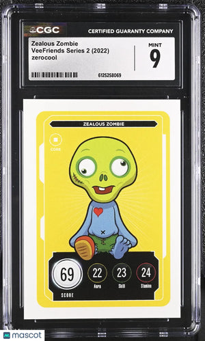 2022 Zerocool Veefriends Series 2 Zealous Zombie CGC 9 