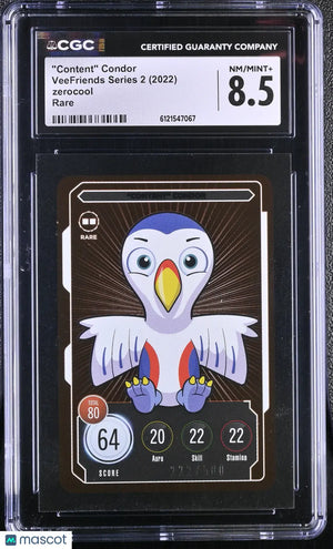 2022 Zerocool Veefriends Series 2 "Content" Condor Rare /500 CGC 8.5 