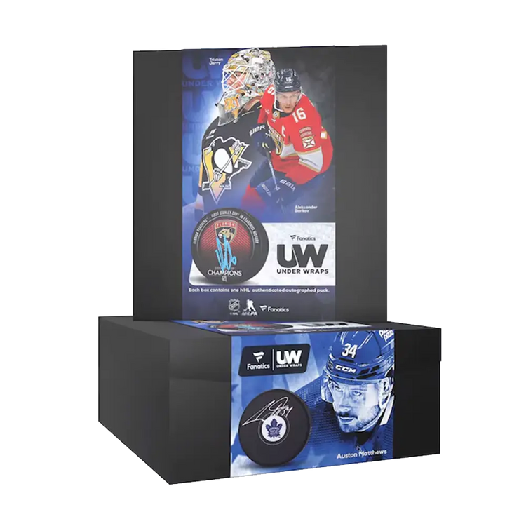 2023-24 Fanatics Under Wraps Autographed Hockey Puck 