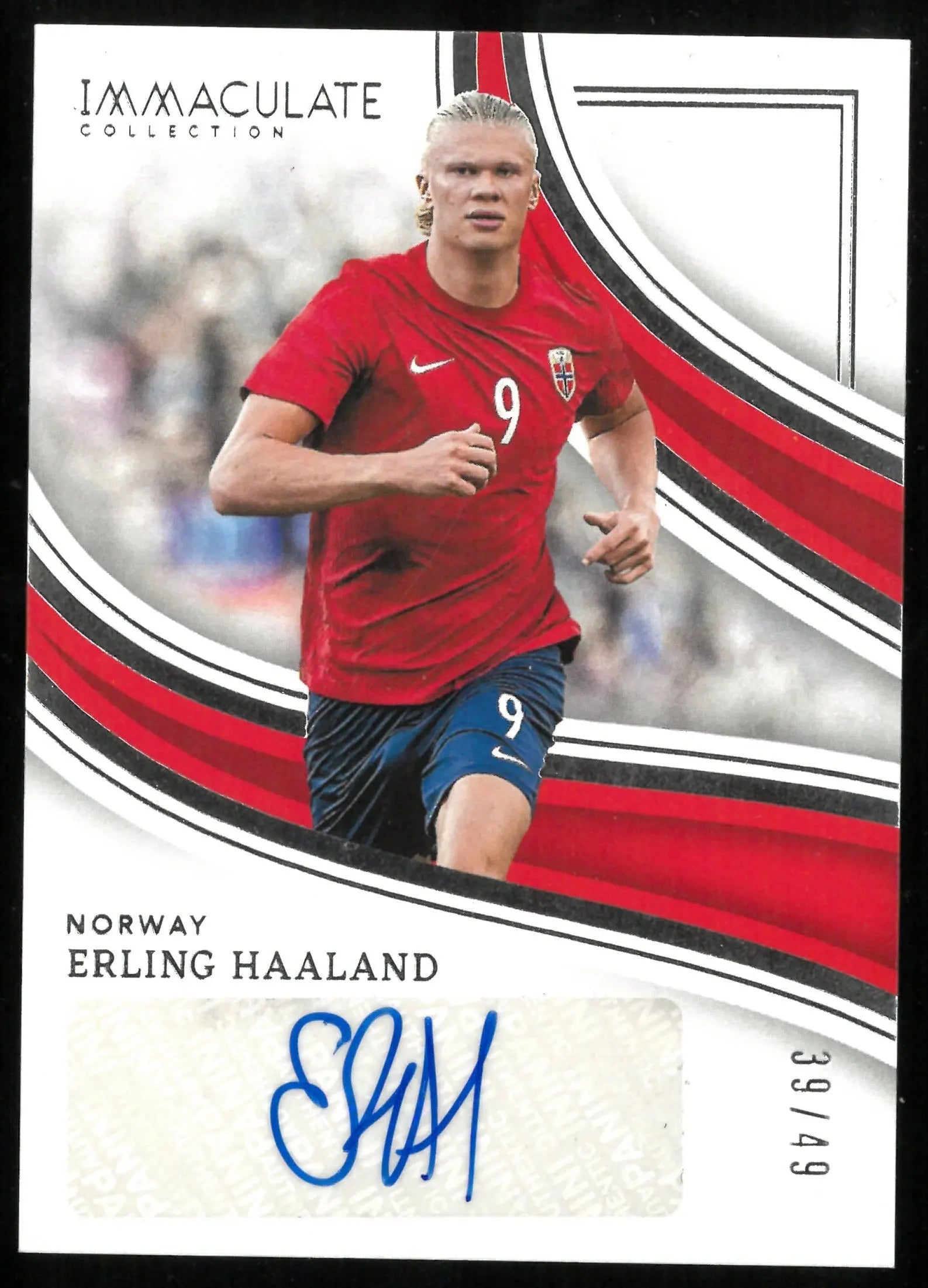 2023-24 Immaculate Soccer Erling Haaland Splendid Signatures Auto /49 