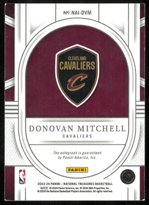 2023-24 National Treasures Basketball National Archives Ink Donovan Mitchell /10 