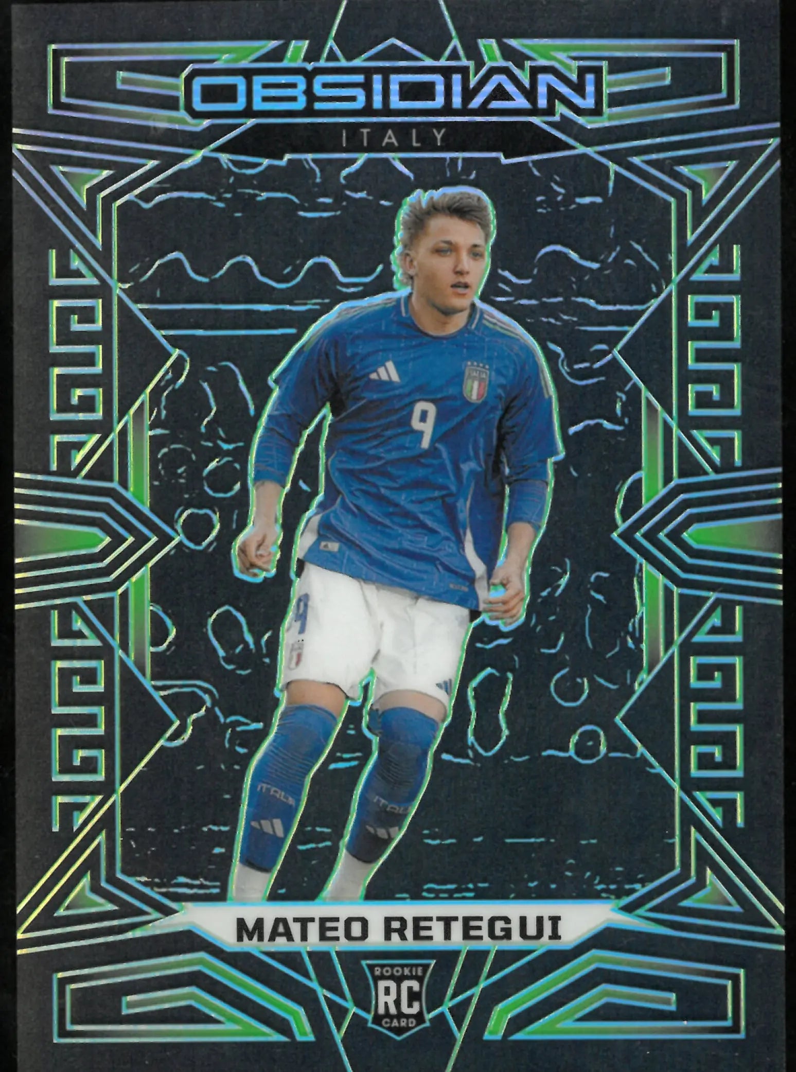 2023-24 Obsidian Soccer Mateo Retegui RC Green Electric Etch /5 