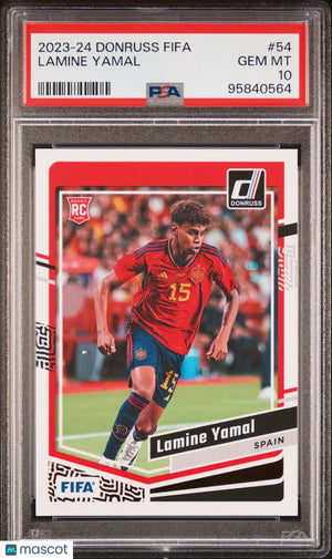 2023-24 Panini Donruss FIFA Lamine Yamal #54 PSA 10 