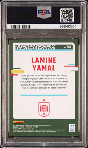 2023-24 Panini Donruss FIFA Lamine Yamal #54 PSA 10 